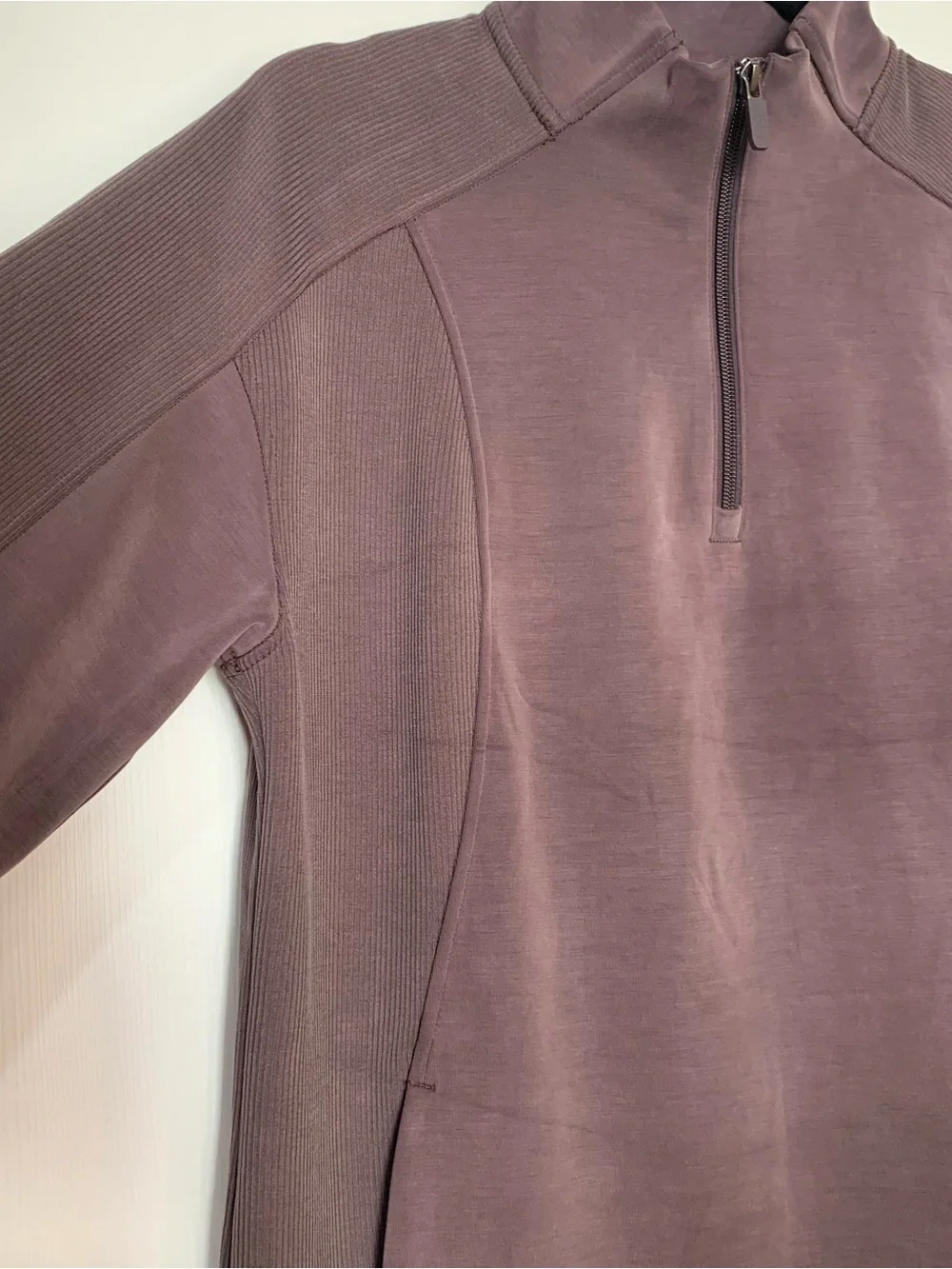 Lululemon Large Softstream Long Sleeve 1/4 Zip Tunic Dress in Espresso.